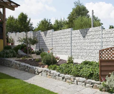 gabionenzaun für den garten