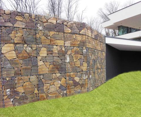Gabionensteine - Modern Gabionenzaun