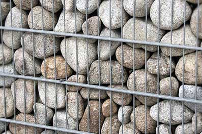 Gabionensteine Granit-Kieselsteine