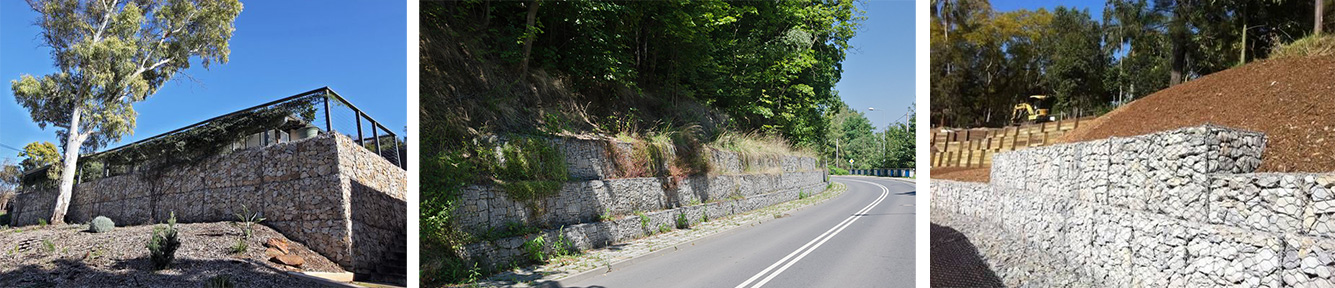 Einsatzmöglichkeiten geflochtener Gabionen